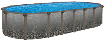 18 x 12 ft. x 52 in. Oval pool